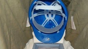 Casque de chantier intégré